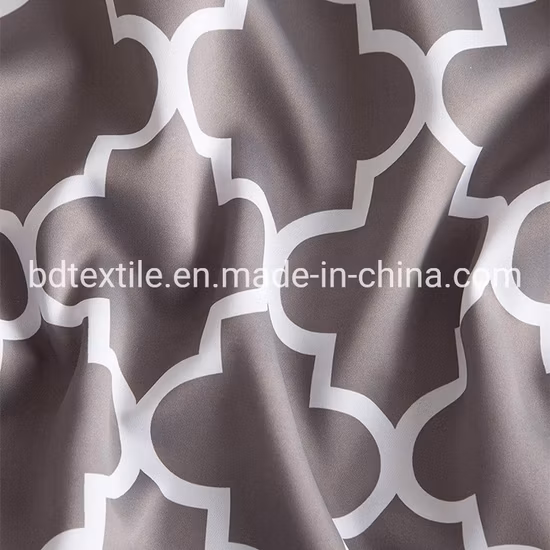 Modern Living Room Simple Polyester Printed Sheer Curtain Fabric